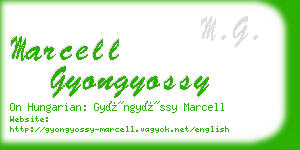 marcell gyongyossy business card