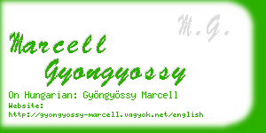 marcell gyongyossy business card